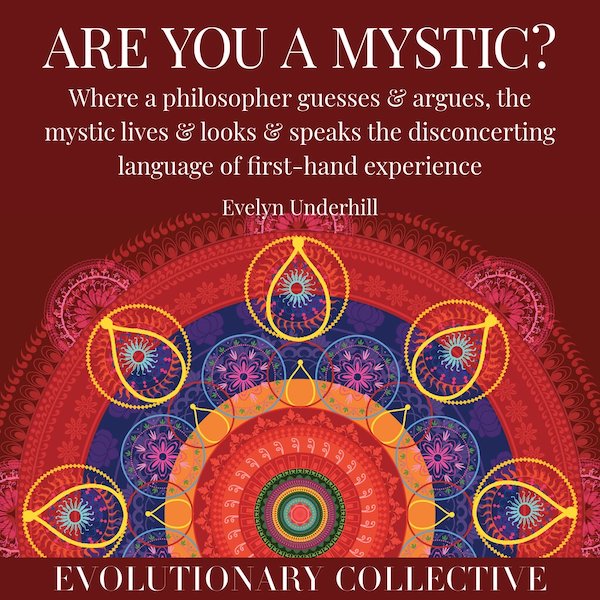 Are You A Mystic? Where a philosopher guesses &amp; argues, the mystic lives &amp; looks &amp; speaks the disconcerting language of first-hand experience.